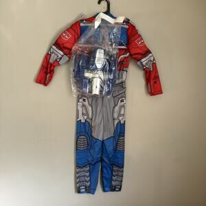 Transformers Optimus Prime Kids Costume Jumpsuit w/ Mask Halloween Cosplay 3T-4T